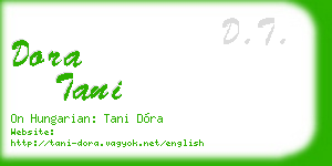 dora tani business card