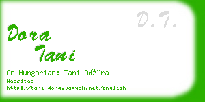 dora tani business card